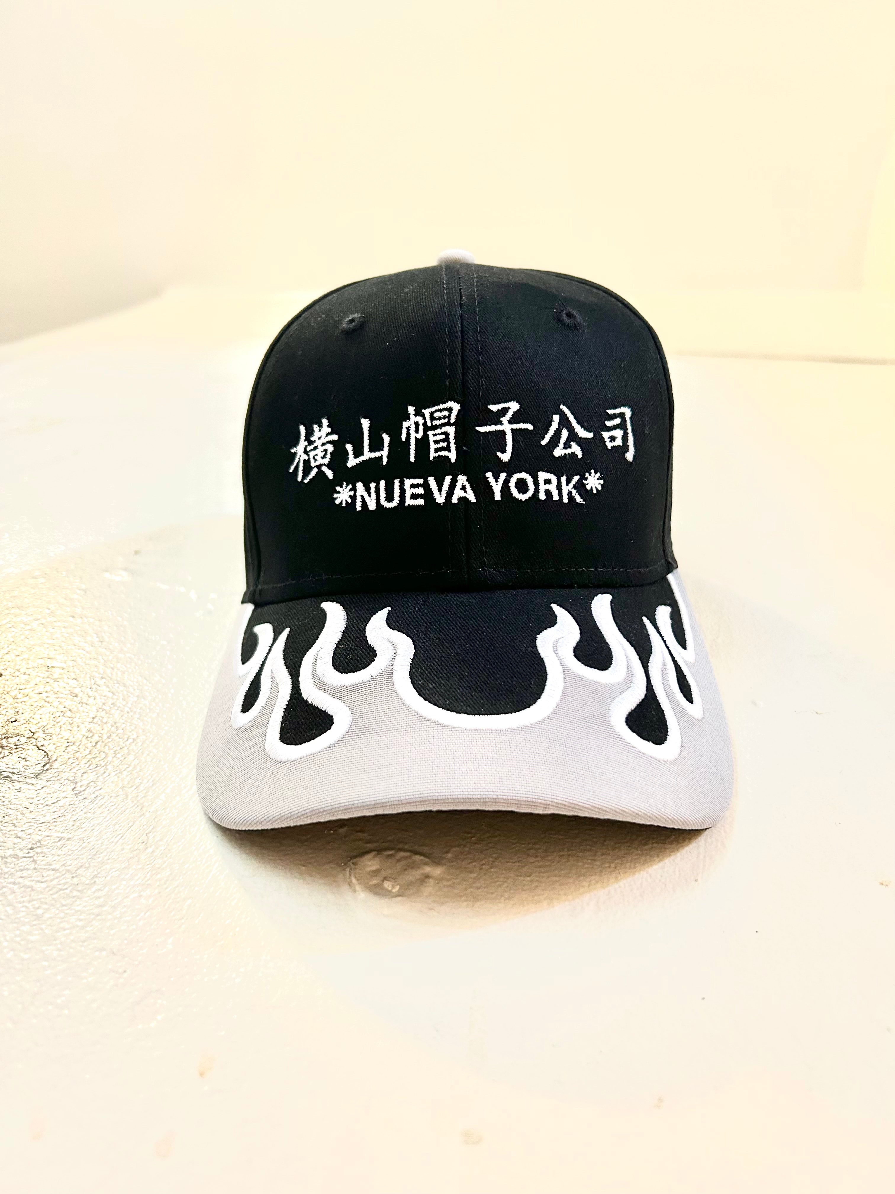 Kanji Flame Black x Gray cap | Yokkoyama Hat Market